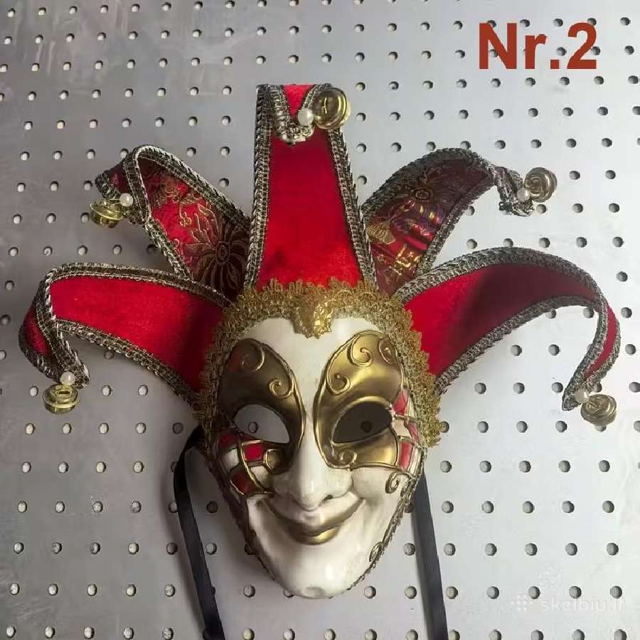 Venecijos vintažinės įvairios kaukės. - nuotraukos Nr. 4