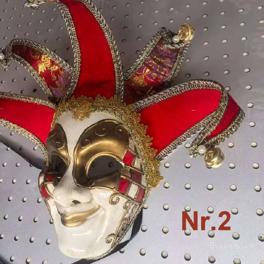 Venecijos vintažinės įvairios kaukės. - nuotraukos Nr. 5