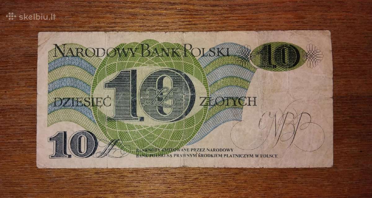 Lenkijos 10 zlotų banknotas - nuotraukos Nr. 2