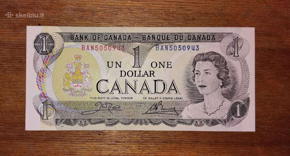 Kanados 1 $ banknotas
