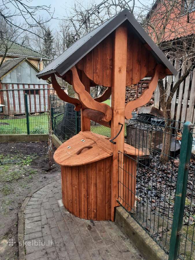 Pavėsinės, šulinio apdaila,vaikų žaidimų aikštelės - nuotraukos Nr. 37