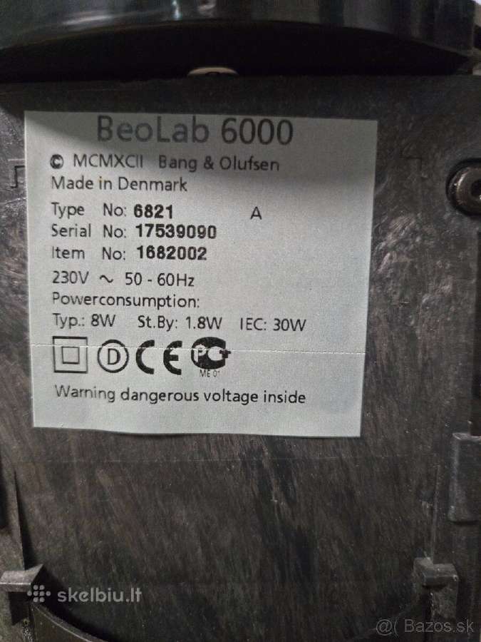 Bang & Olufsen Beolab 6000 - nuotraukos Nr. 3