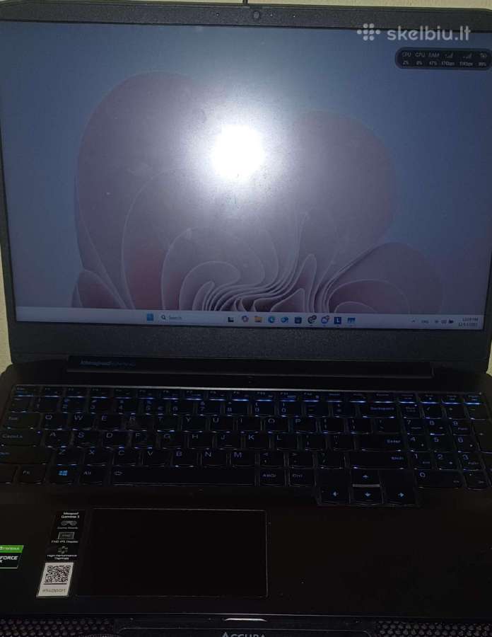 Lenovo Ideapad Gaming 3 +ausinės ir rgb aušintuvas