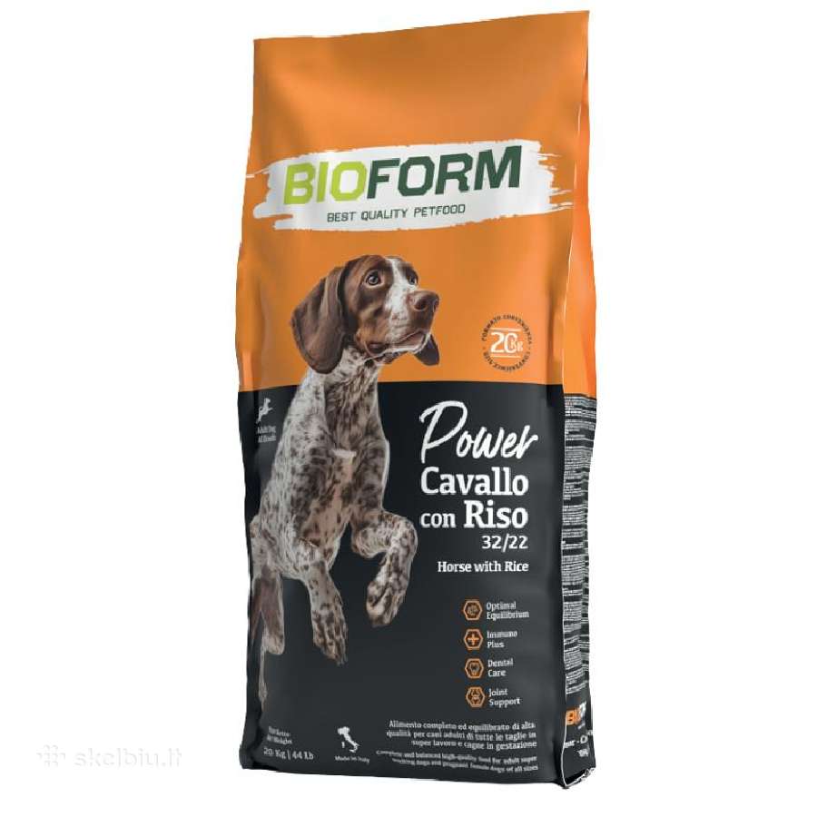 Bio Form Power Horse sausas maistas šunims 20kg