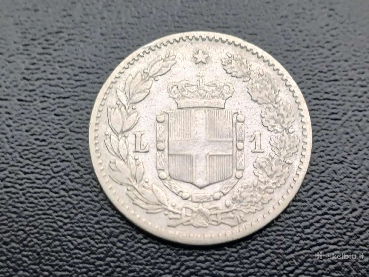 1 lira 1884m. Italija