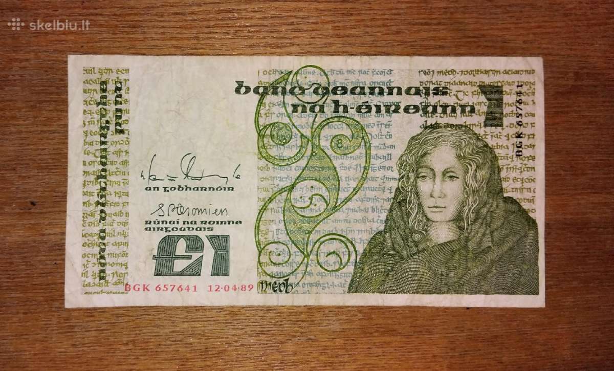 Airijos 1 £ banknotas