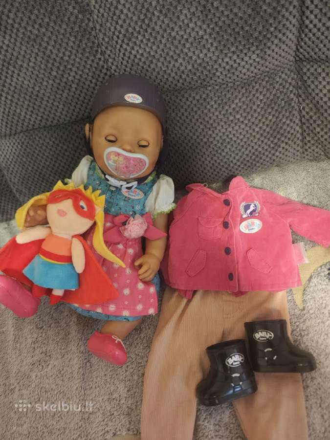 Baby born lėlė su papildomais rūbeliais ( su arkli