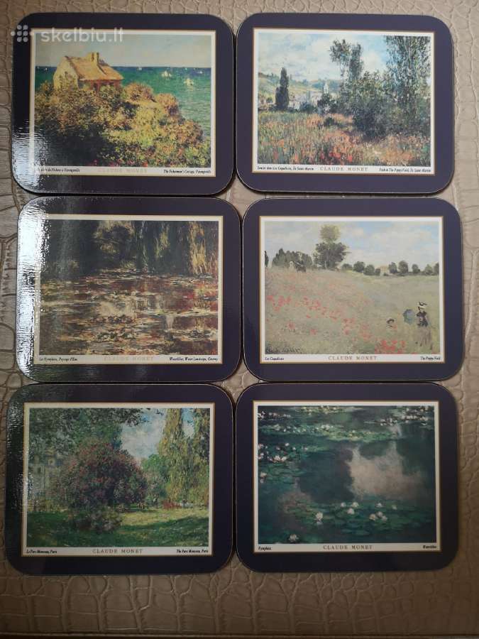 Jason kamštiniai padėkliukai su Claude Monet