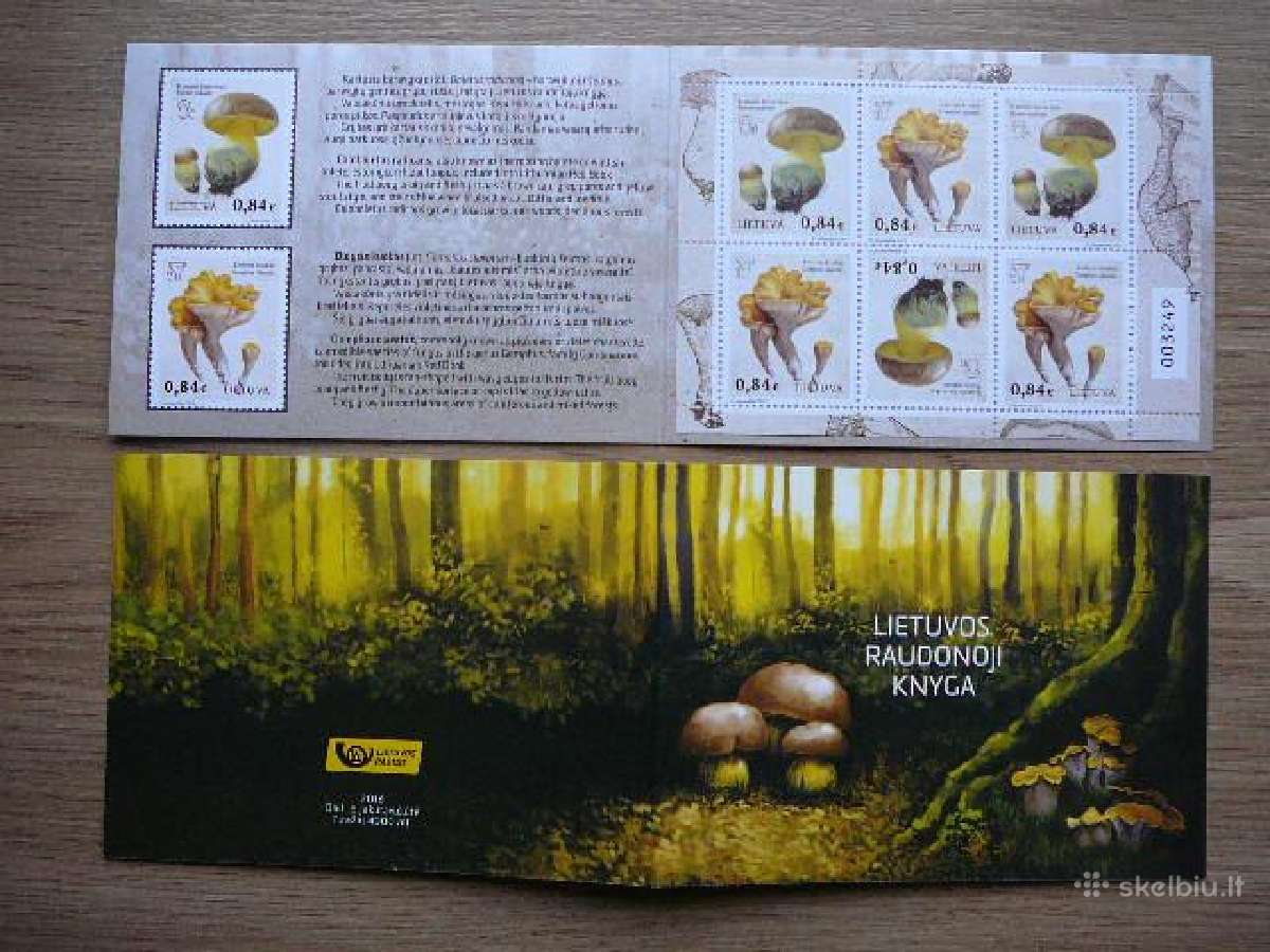 Lietuva 2016 Grybai bukletas svarus lit1211/2s