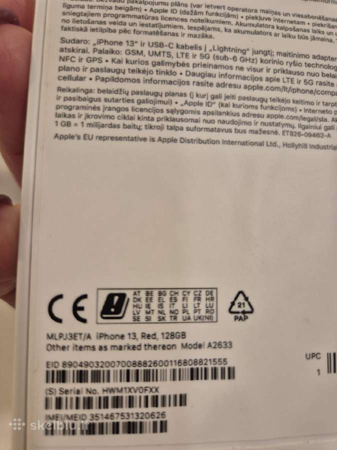 Parduodu naudotą Apple iphone13 128gb - nuotraukos Nr. 5