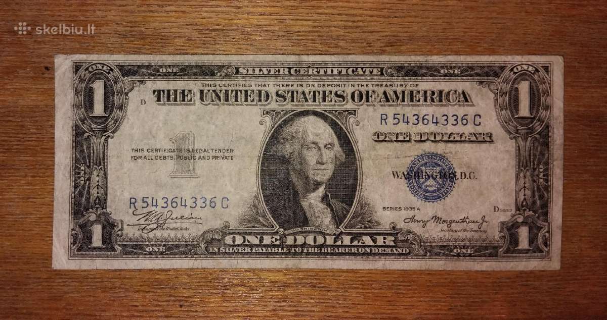 JAV 1 $ banknotas