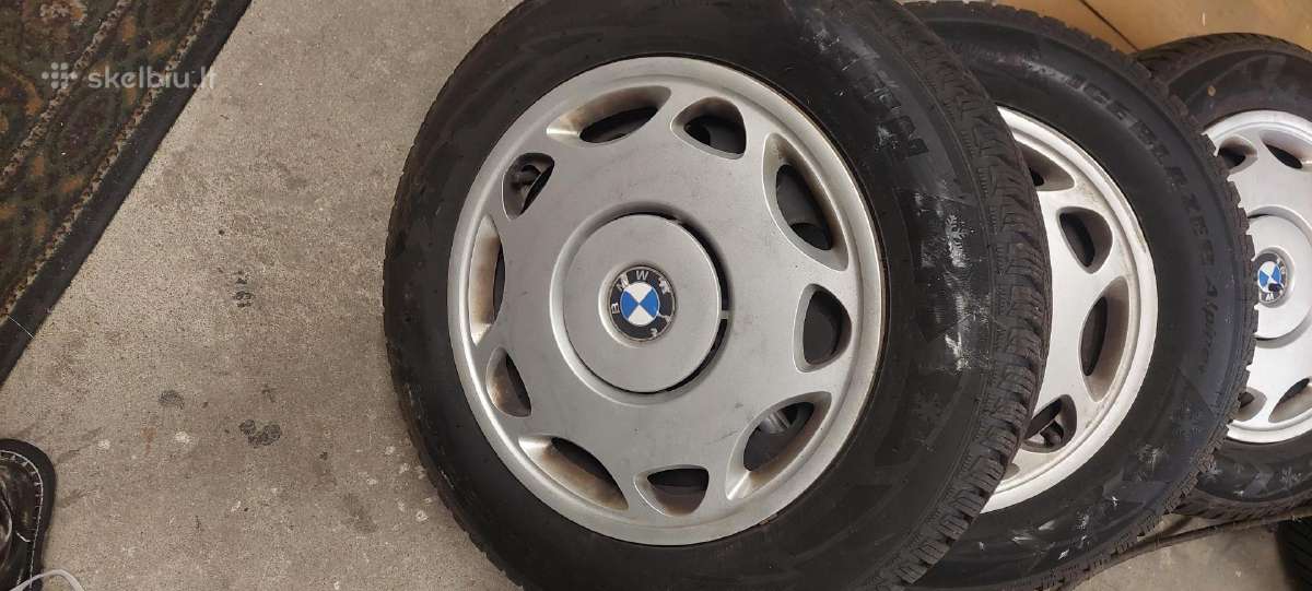 Bmw E46 Žieminių padangų komplektas su ratlankiais - nuotraukos Nr. 3