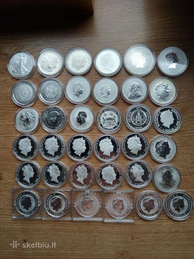 Sidabro uncijos 1oz 999 praba - nuotraukos Nr. 2