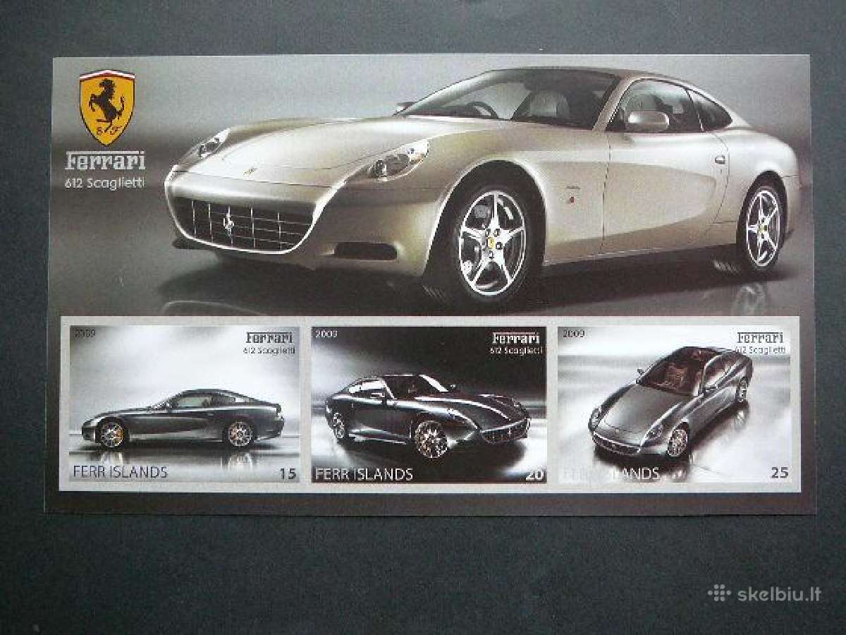 Automobiliai Ferrari 2009 Mnh ff89