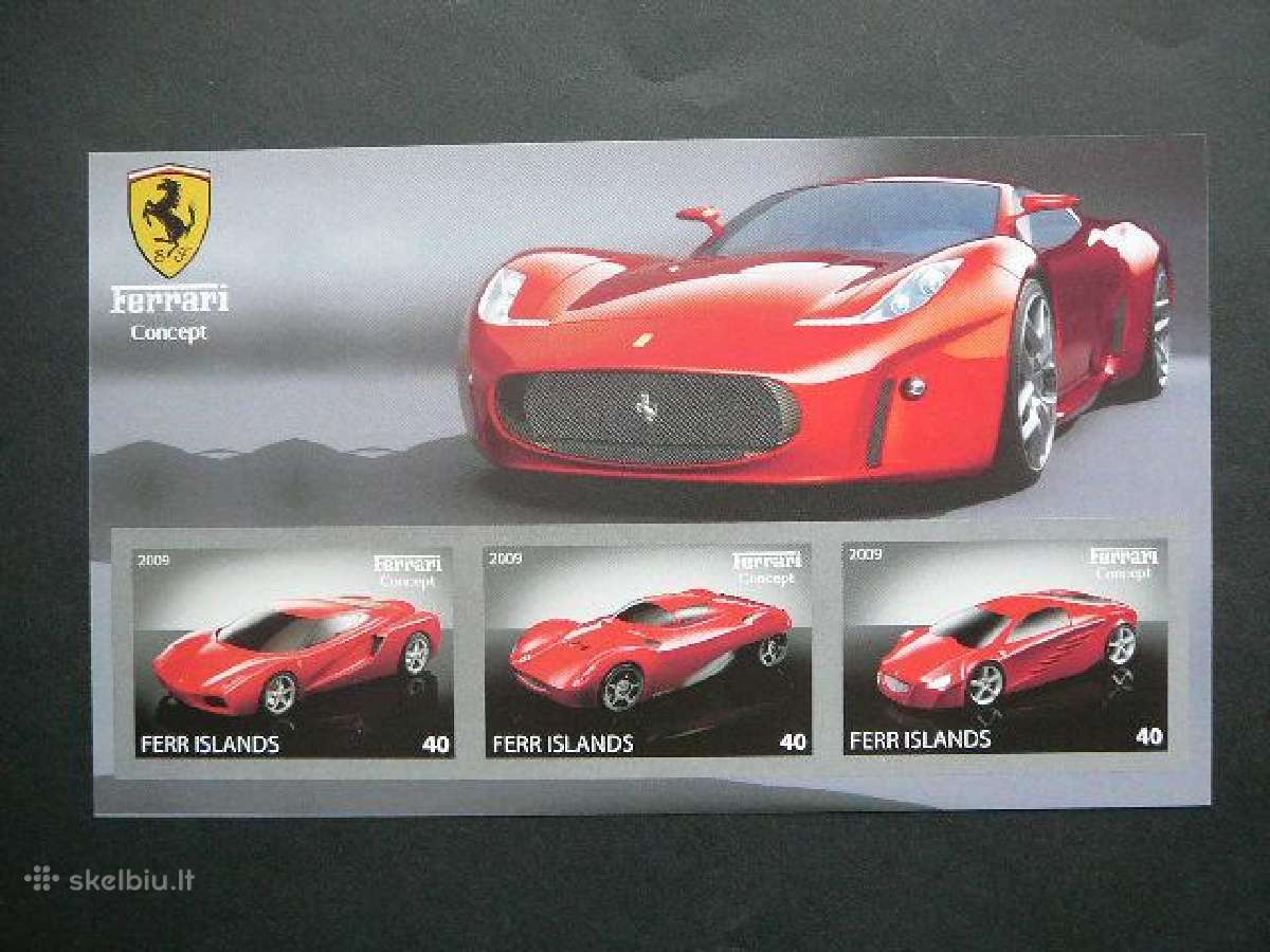 Automobiliai Ferrari 2009 Mnh ff92