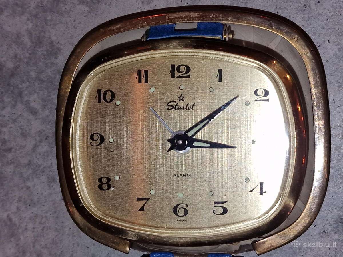 Vintage kelioninis mechaninis žadintuvas „starlet“ - nuotraukos Nr. 6