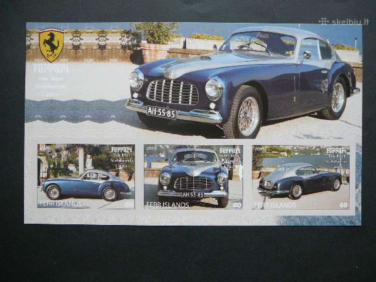 Automobiliai Ferrari 2009 Mnh ff504