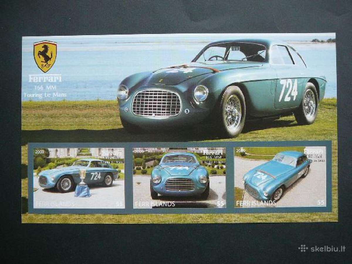 Automobiliai Ferrari 2009 Mnh ff507