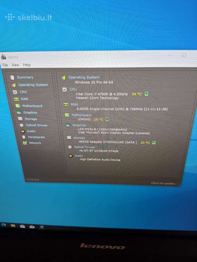 Lenovo Thinkcentre M93z 2 in 1 - nuotraukos Nr. 2