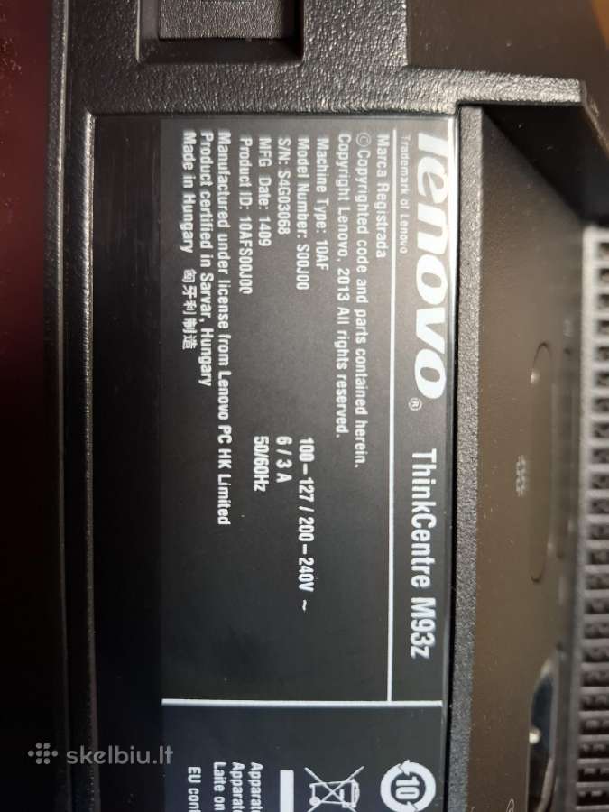 Lenovo Thinkcentre M93z 2 in 1 - nuotraukos Nr. 4