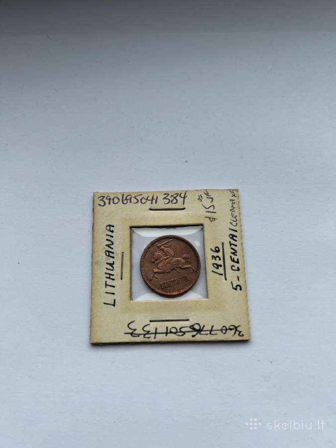 5 centai 1936 m. - nuotraukos Nr. 2