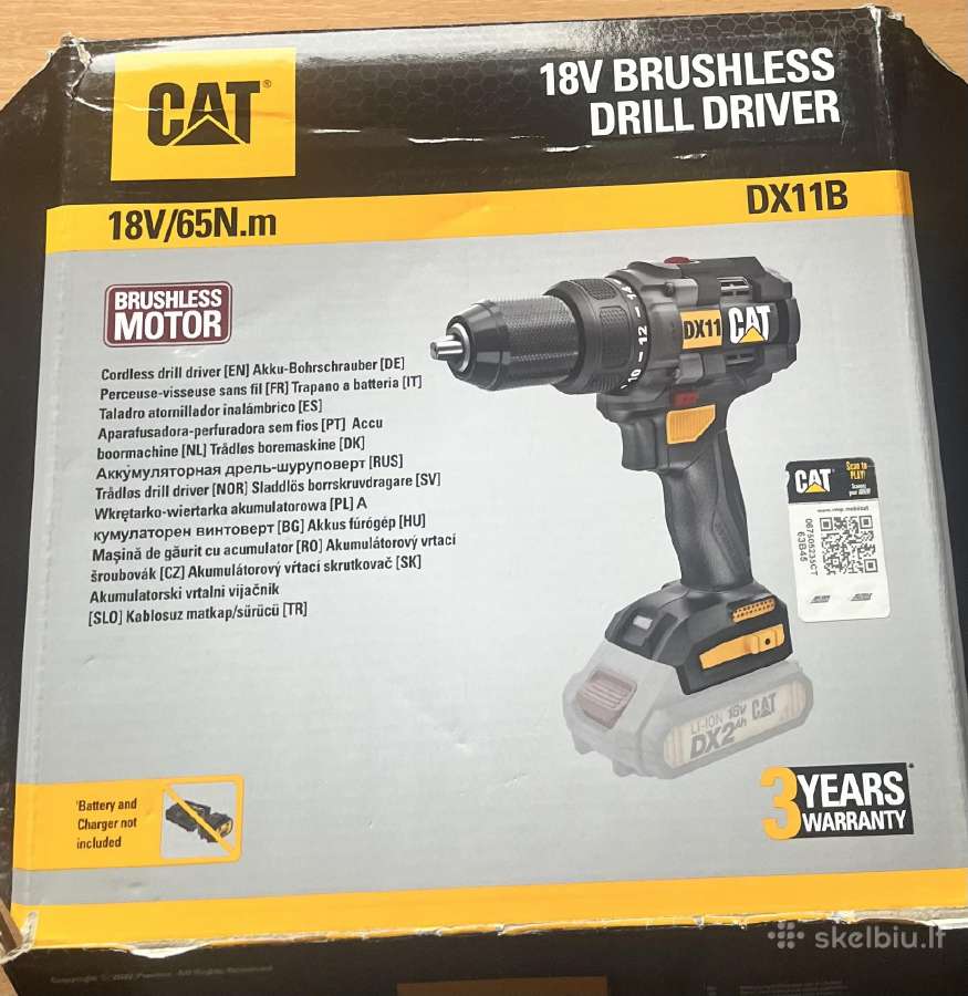 Akumuliatorinis suktukas Cat 18v Dx11b