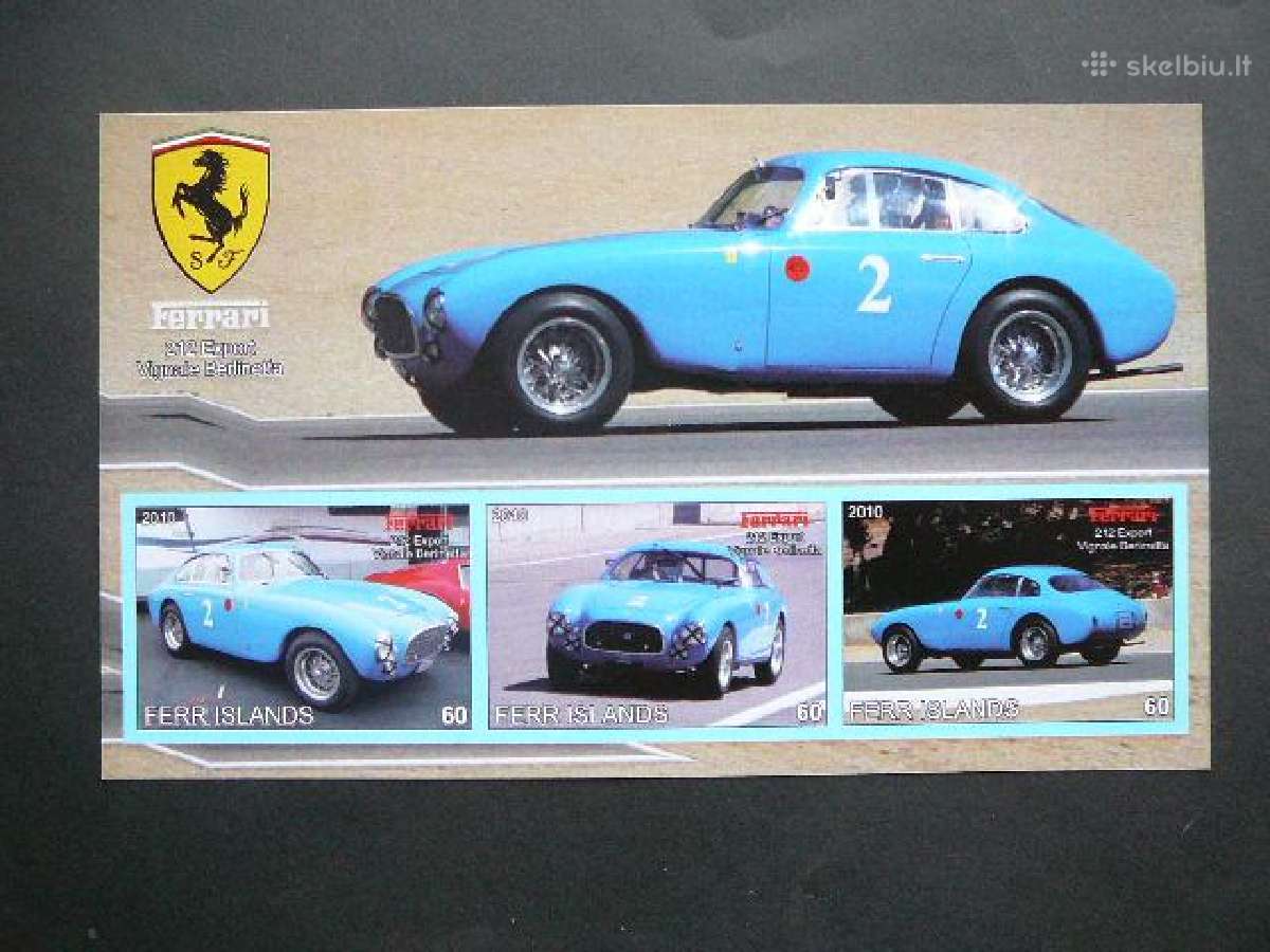 Automobiliai Ferrari 2009 Mnh ff510
