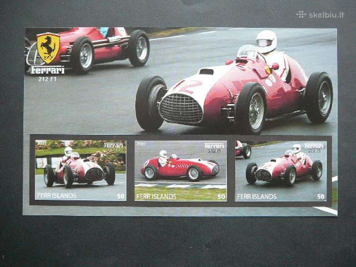 Automobiliai Ferrari 2009 Mnh ff513