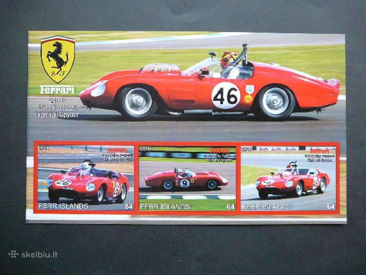 Automobiliai Ferrari 2009 Mnh ff514