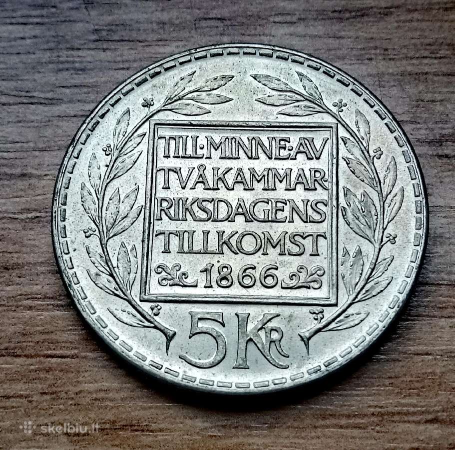 Švedija 5 kronos 1966 m.