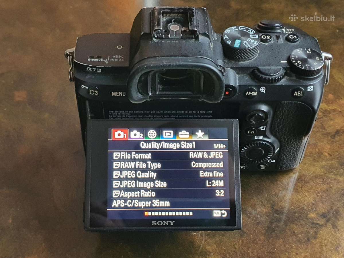 Sony A7 III body – 59 tūkst. kadrų, pilnai veikia - nuotraukos Nr. 3
