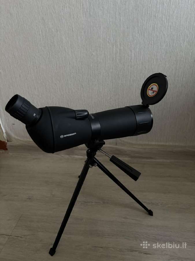 Monoklis Bresser 20-60x60 su stovu ir dėklu