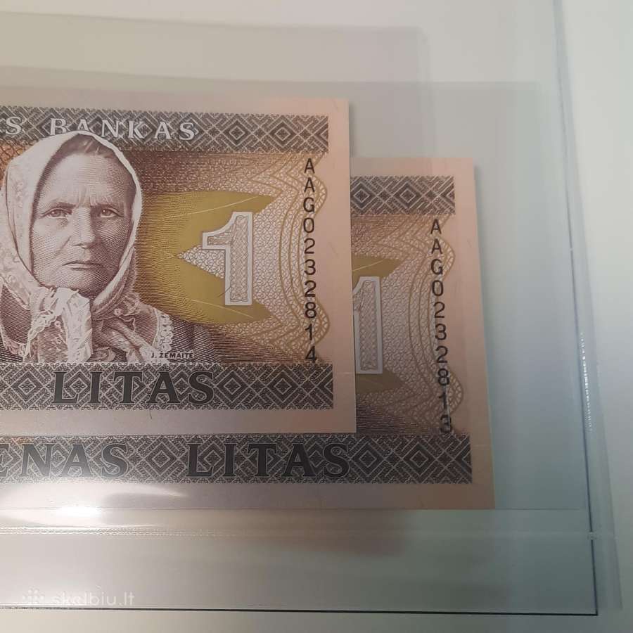 1994 m. 1litas Žemaitė (nebuvę apyvartoj) unc