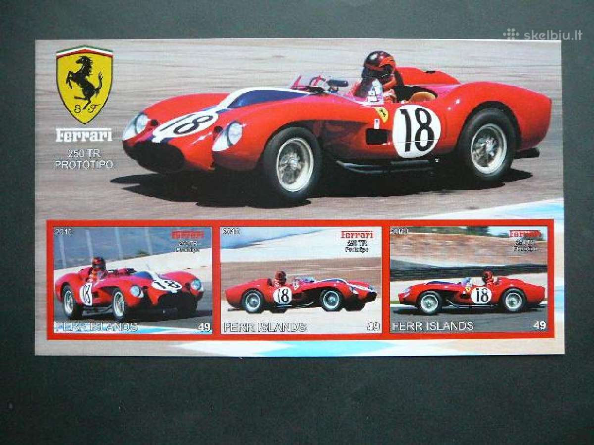 Automobiliai Ferrari 2009 Mnh ff518