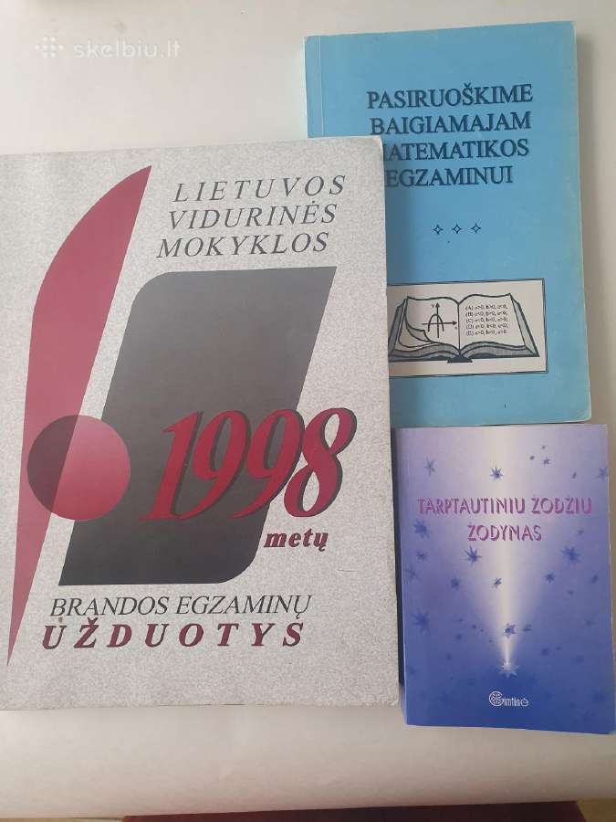 Egzaminų užduotys, pasiruoš. matematikos egz,žodyn