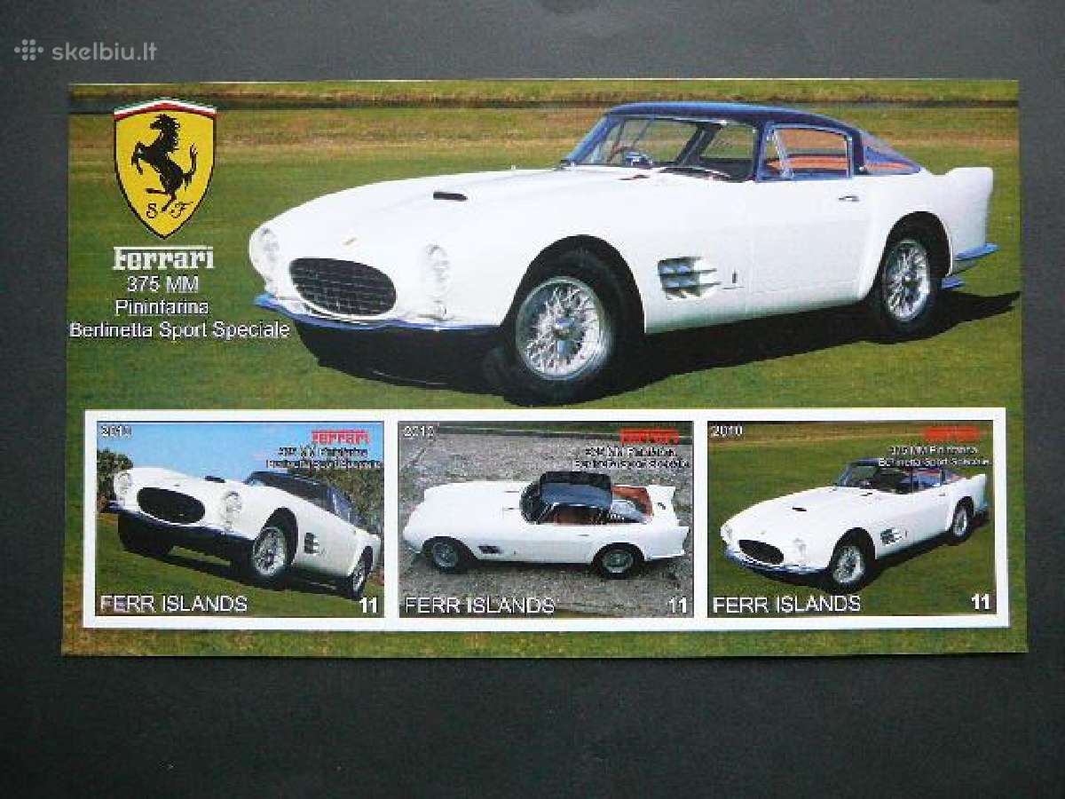 Automobiliai Ferrari 2009 Mnh ff519