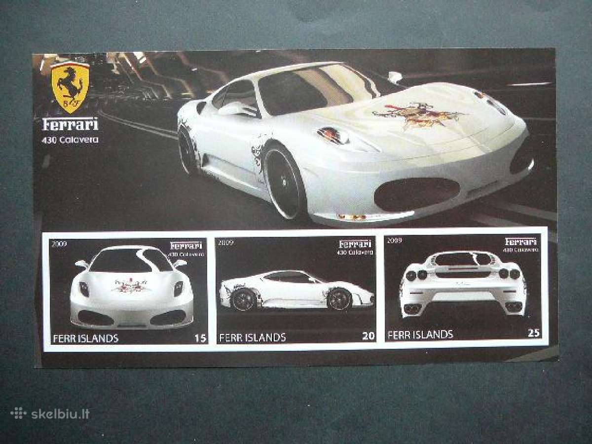 Automobiliai Ferrari 2009 Mnh ff521