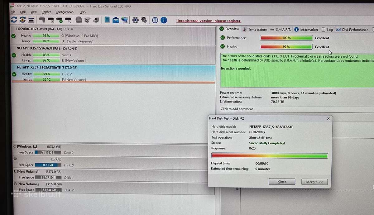 2.5" Sas SSD 200gb 3.84tb 7.68tb 15.36tb 30.72tb - nuotraukos Nr. 7