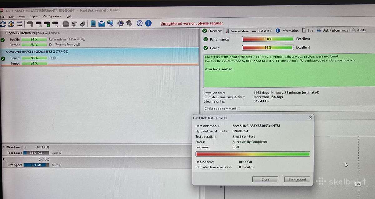 2.5" Sas SSD 200gb 3.84tb 7.68tb 15.36tb 30.72tb - nuotraukos Nr. 9