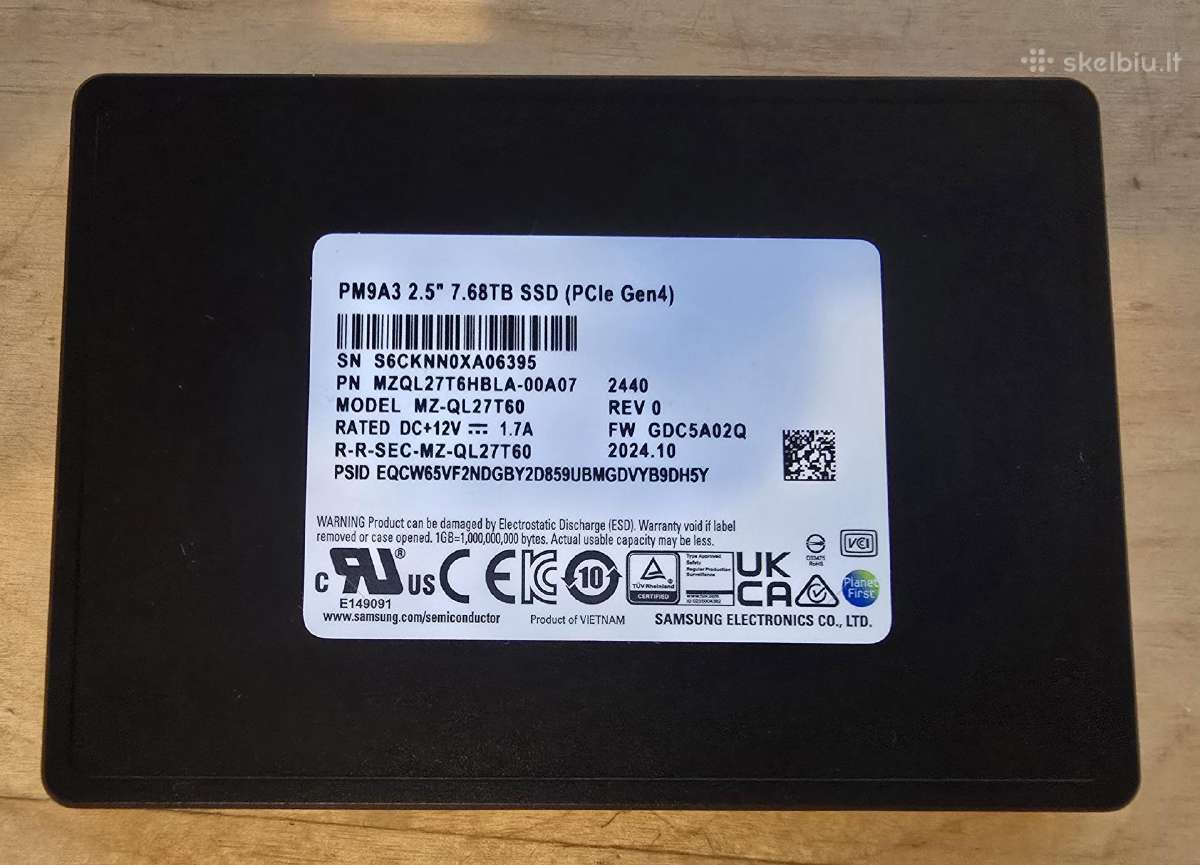 2.5" U.2 U.3 E3.s M.2 Nvme SSD Gen 3.0 4.0 5.0 - nuotraukos Nr. 19