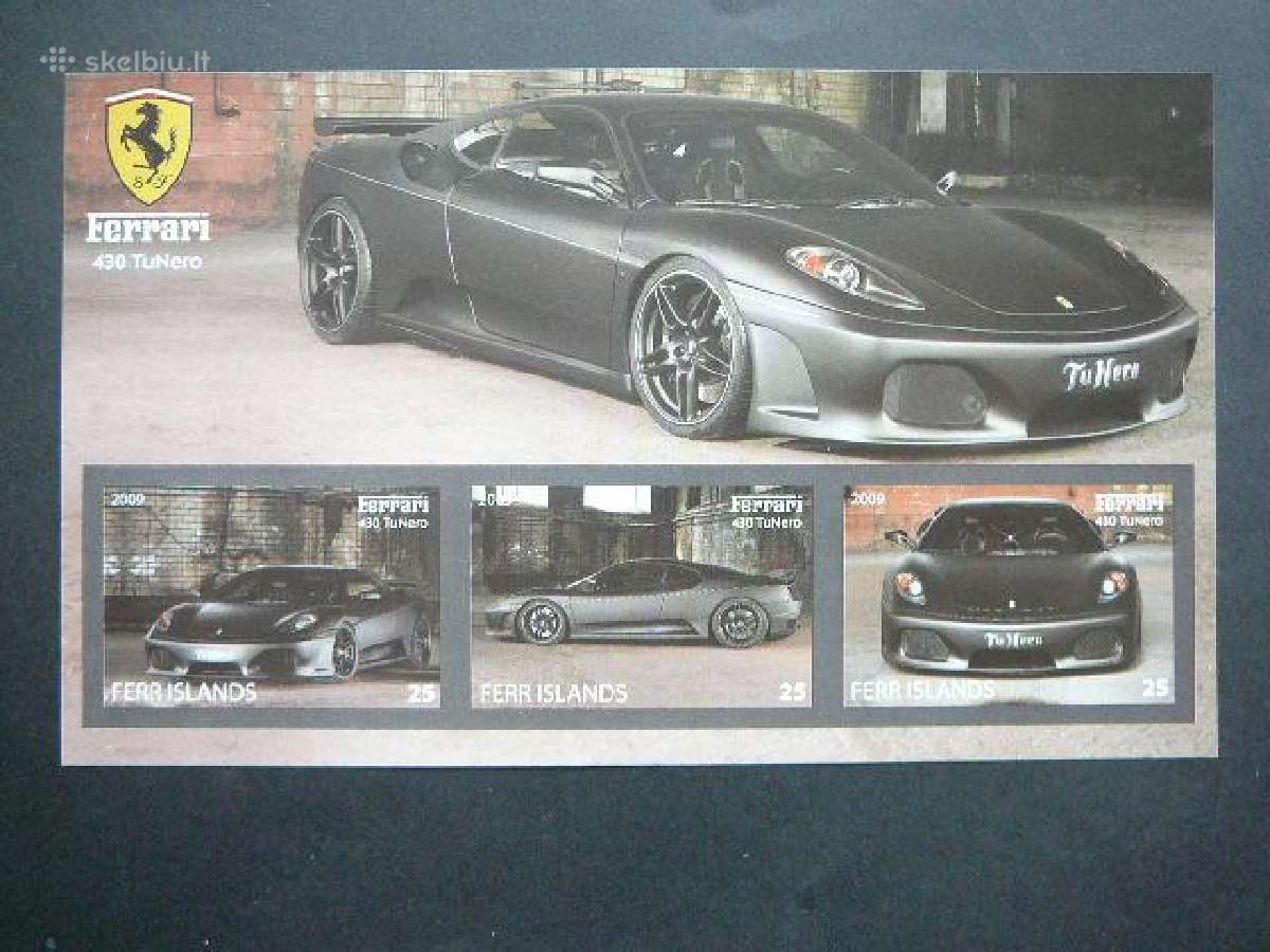 Automobiliai Ferrari 2009 Mnh ff492