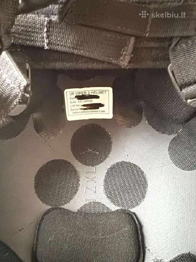 Zebra Armour U6 Viper 3 Large balistinis šalmas - nuotraukos Nr. 5