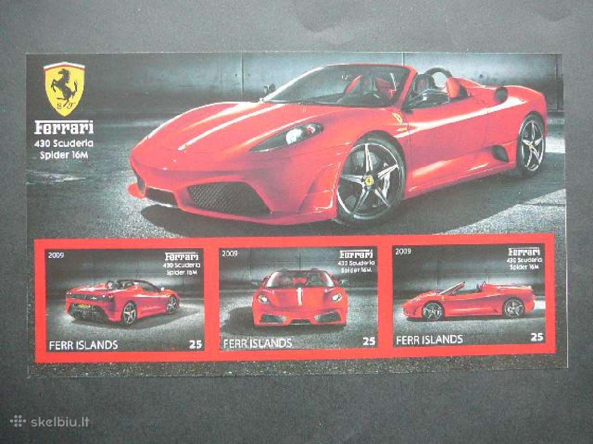 Automobiliai Ferrari 2009 Mnh ff493
