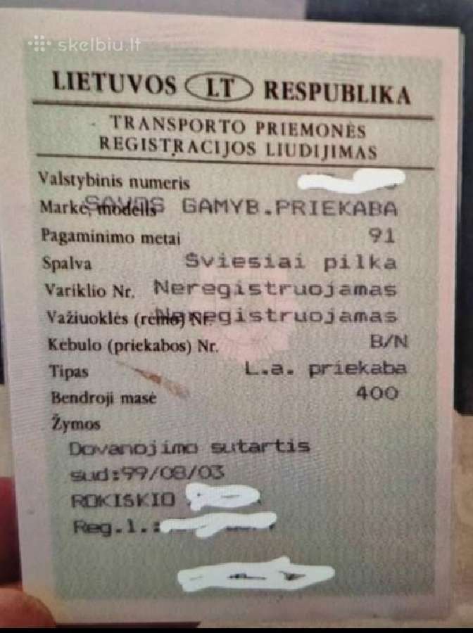 Savos g. traktorines automobilines nefotografuotos - nuotraukos Nr. 32