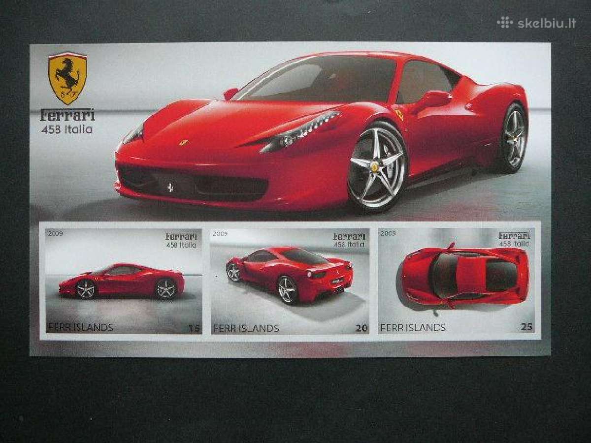 Automobiliai Ferrari 2009 Mnh ff495