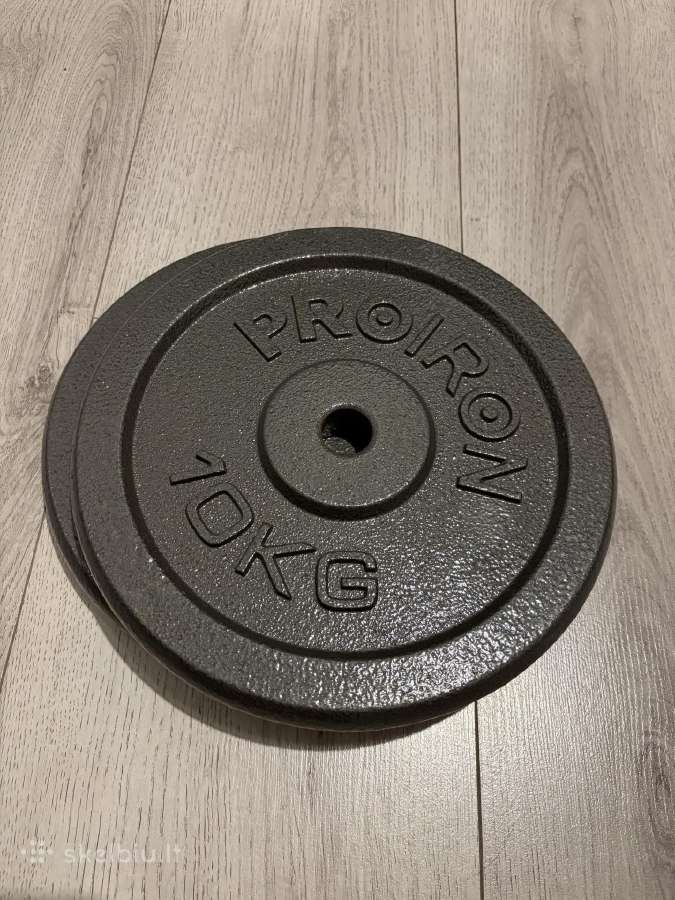 Metaliniai svarmenys 2x10kg - nuotraukos Nr. 2