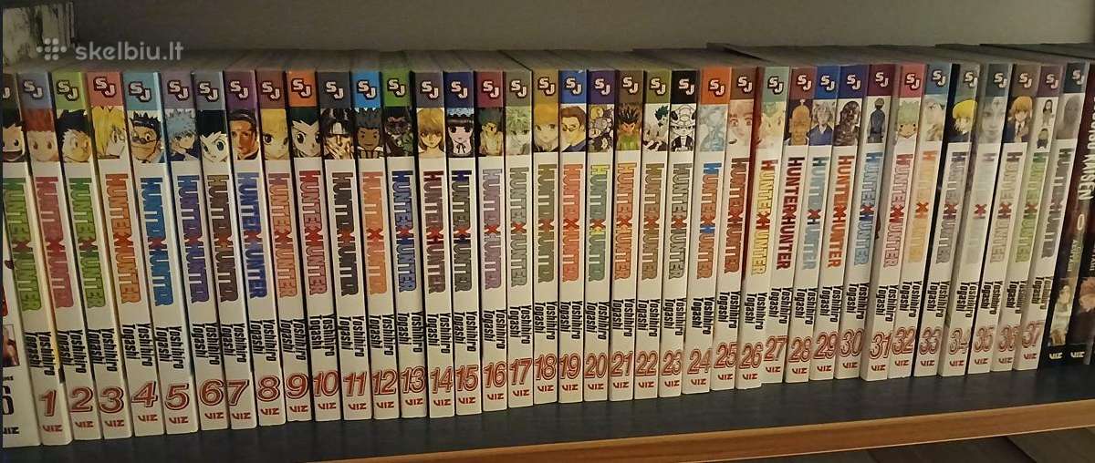 Parduodama manga. Hunter Hunter/jujutsu Kaisen