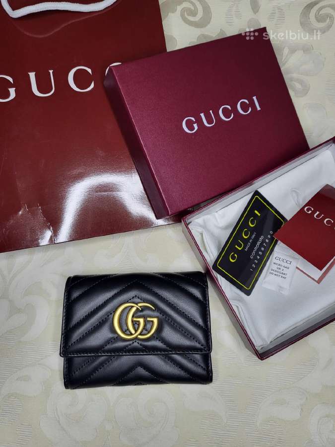 Odinė Gucci piniginė