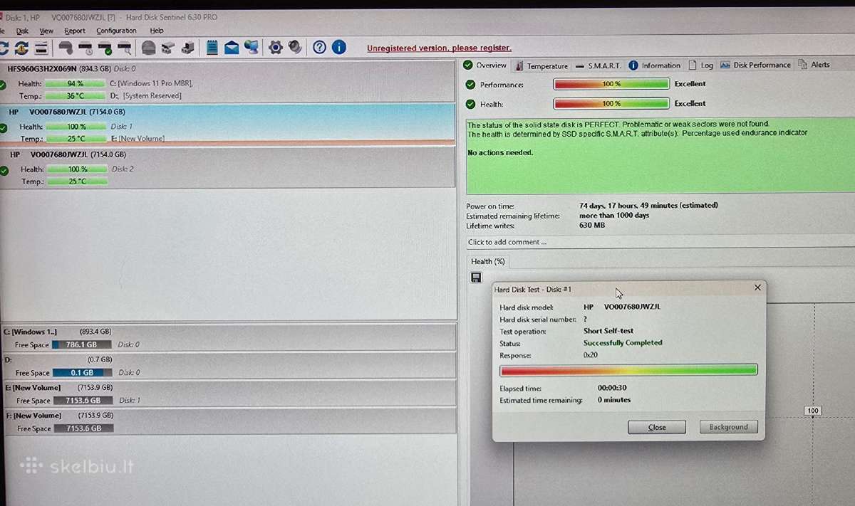 2.5" Sas SSD 200gb 3.84tb 7.68tb 15.36tb 30.72tb - nuotraukos Nr. 11