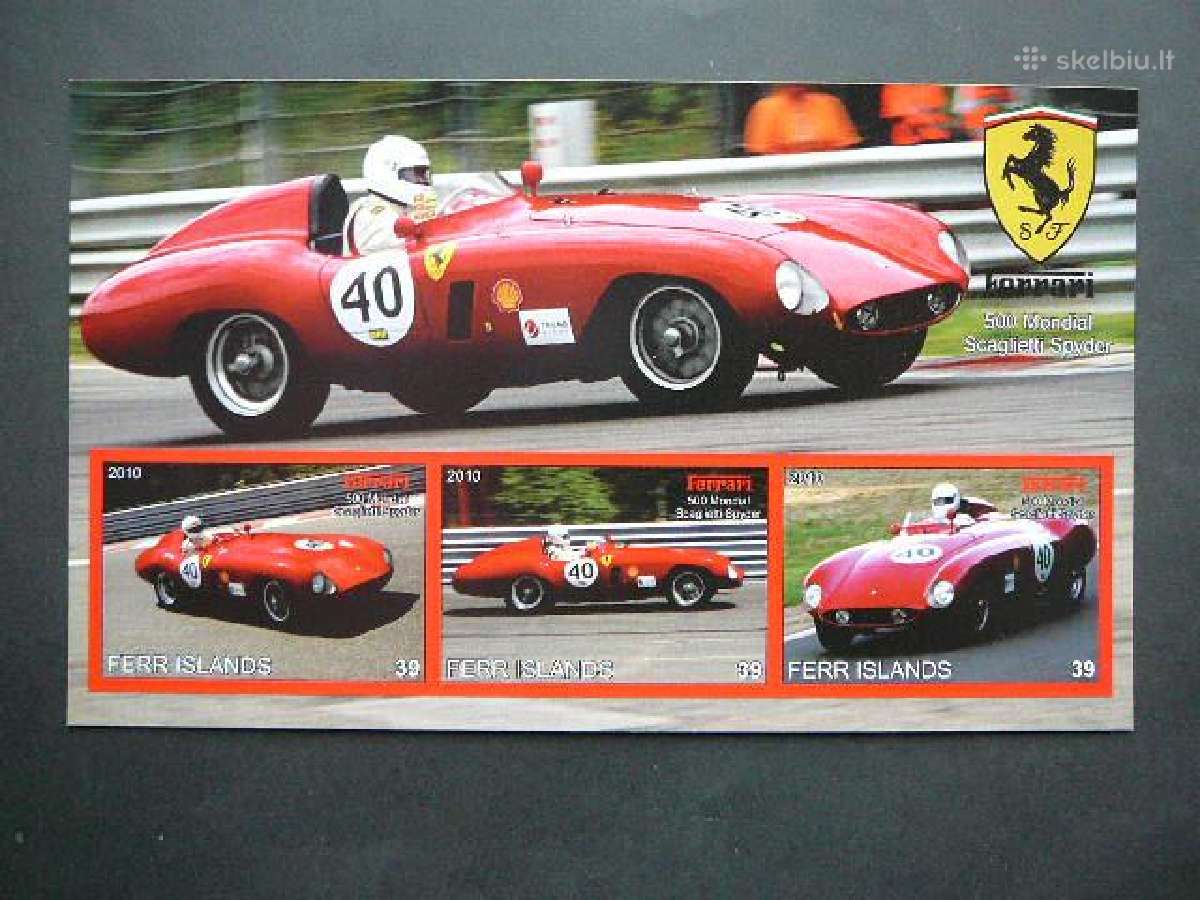 Automobiliai Ferrari 2009 Mnh ff496